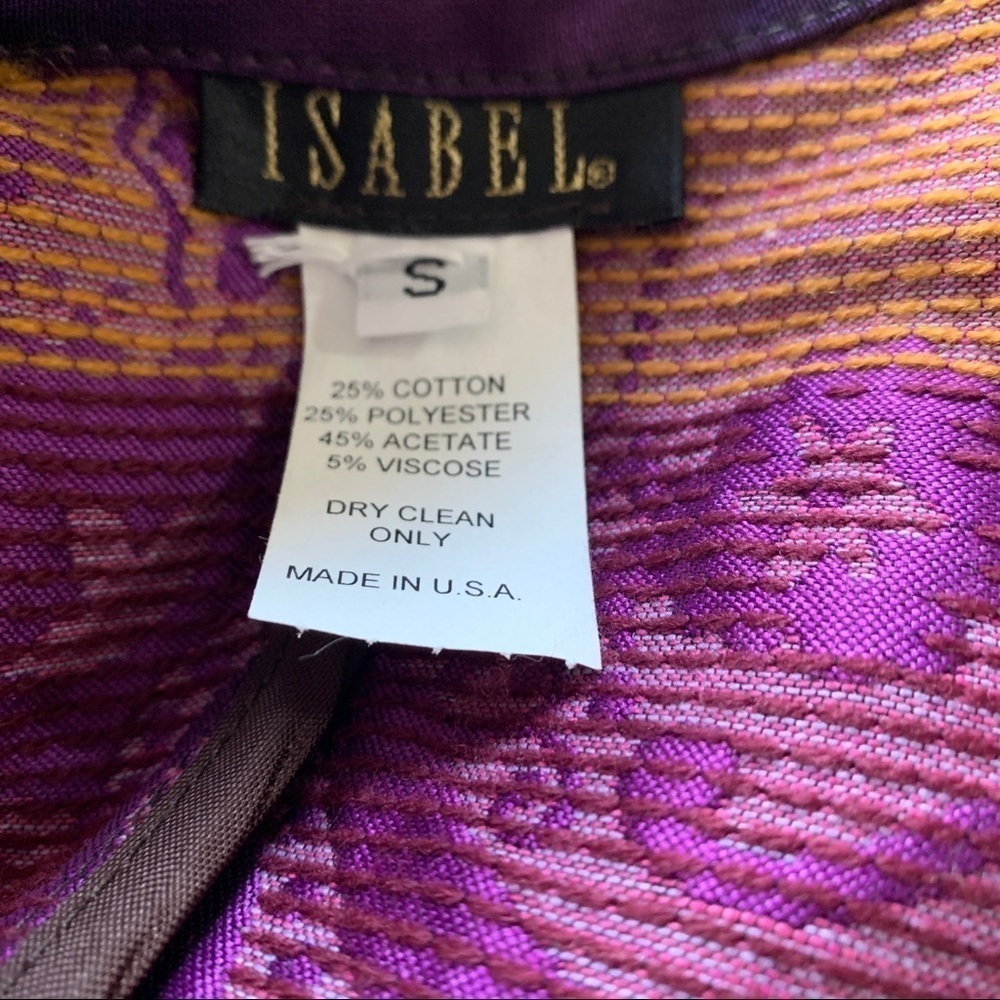 Vintage ISABEL Purple Paisley Tapestry Coat - Picture 11 of 15